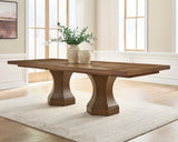 Jorlaina Dining Extension Table - Brown