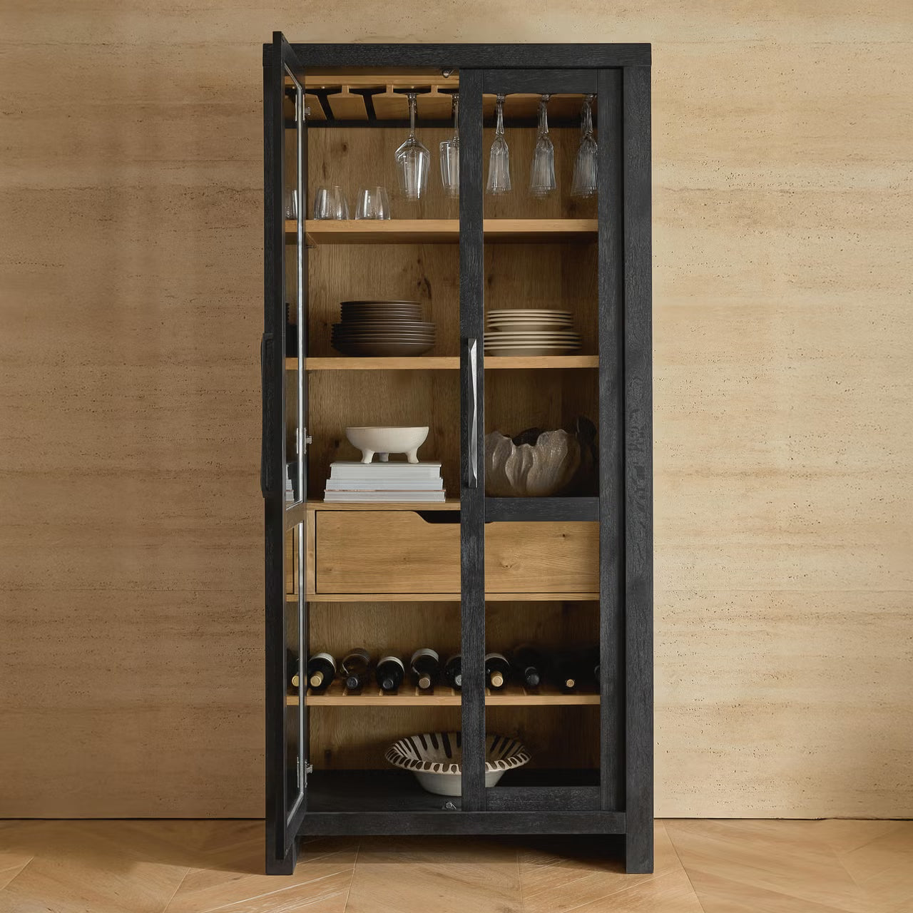 Bracken Display Cabinet – Black