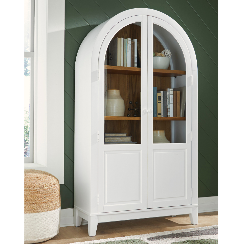 Dagandale Accent Cabinet – White/Natural Finish