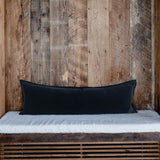Evelyn Velvet Long Lumbar – Black