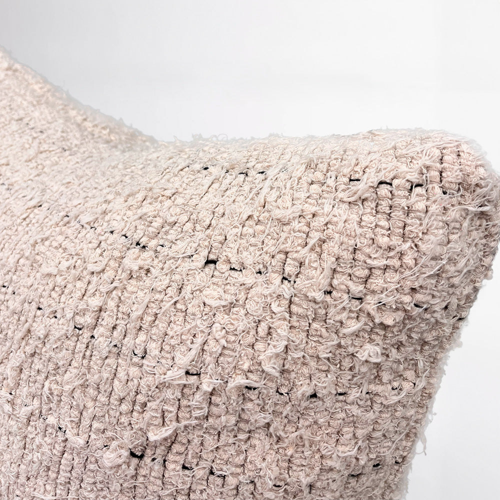 Looma Handwoven Cotton & Linen Long Lumbar – Natural
