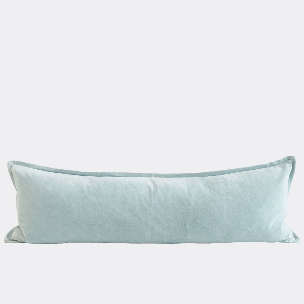 Evelyn Velvet Long Lumbar – Sky