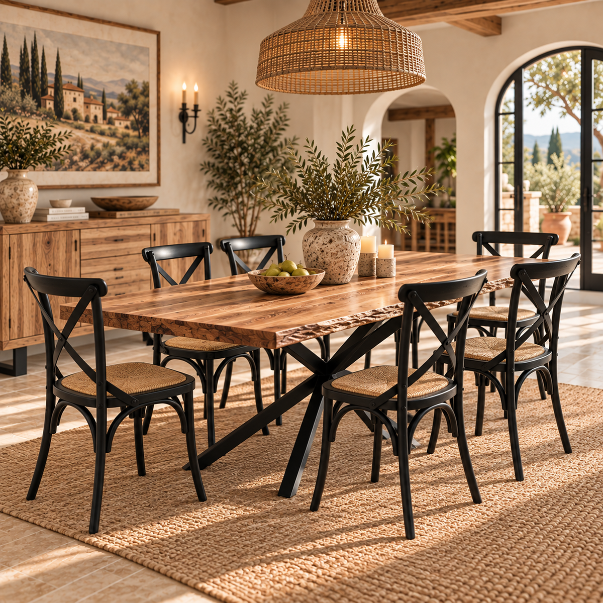 Elite Live Edge Dining Table 1800mm - Natural