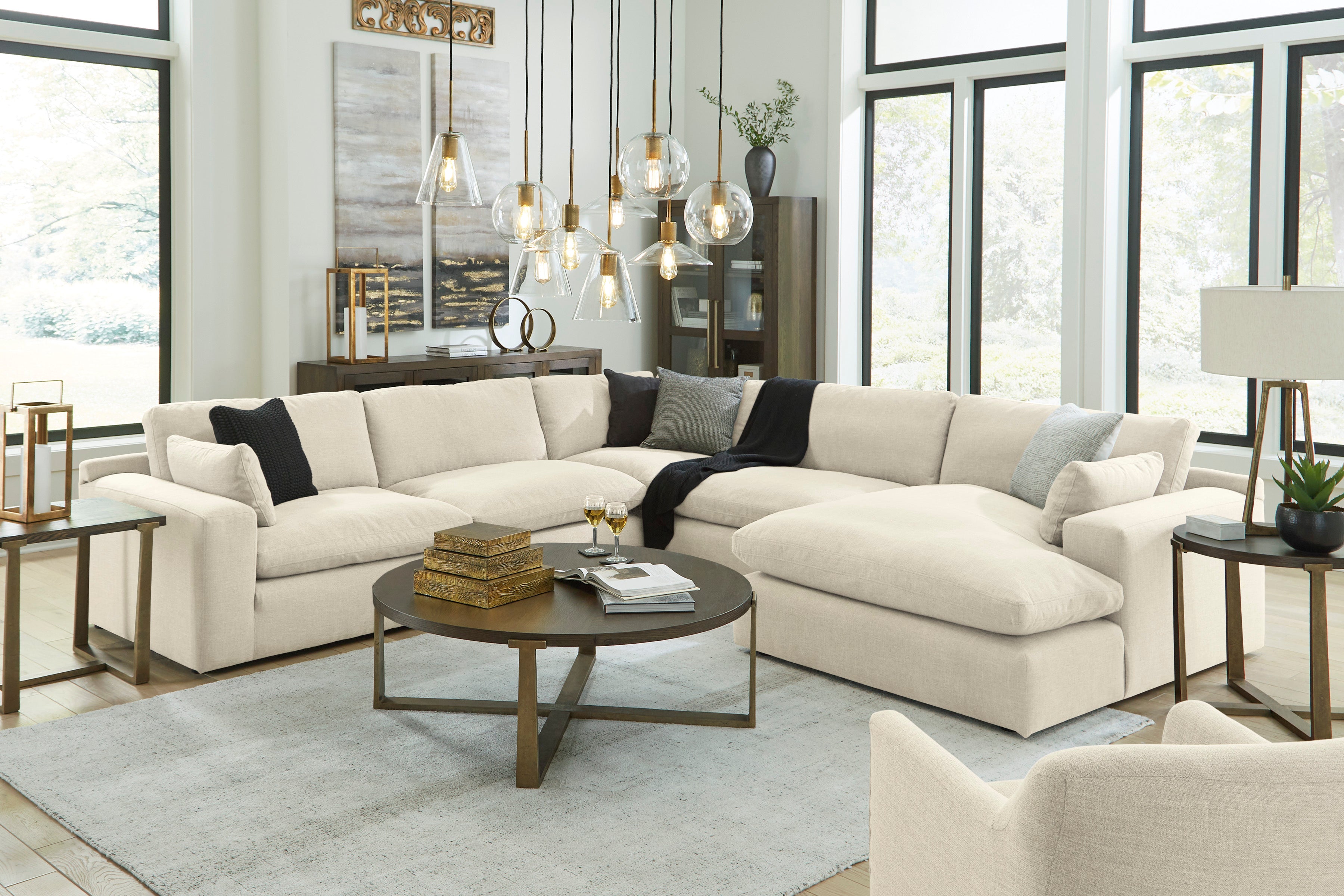 Elyza 5-Piece Chaise Sectional
