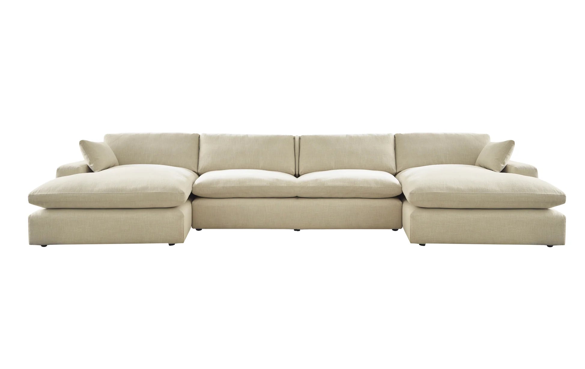 Elyza 4-Piece Double Chaise Sectional Sofa Lounge