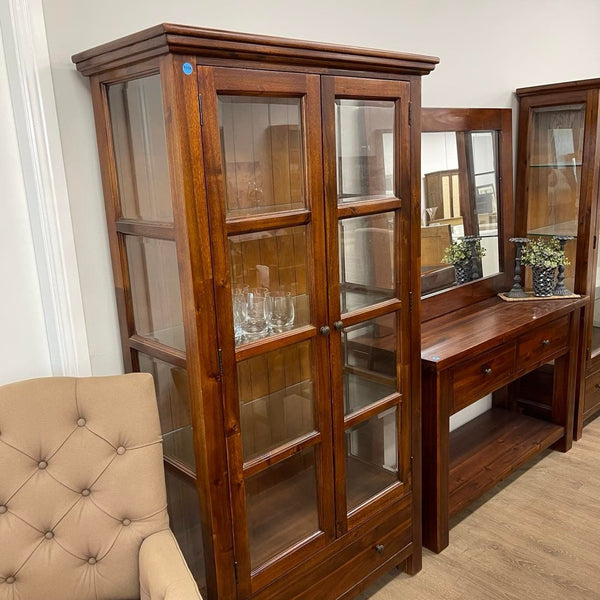 Collins Display Cabinet - Dark Oak