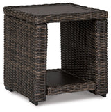 Grasson Lane Square Outdoor Side Table