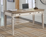 Realyn 60" Home Office Desk – Two-Tone with USB & Power