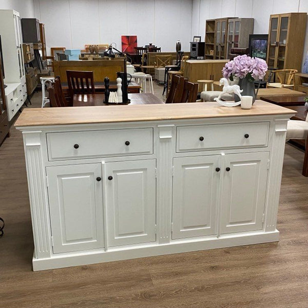 Hampton Deluxe 1800mm Buffet - Natural & White