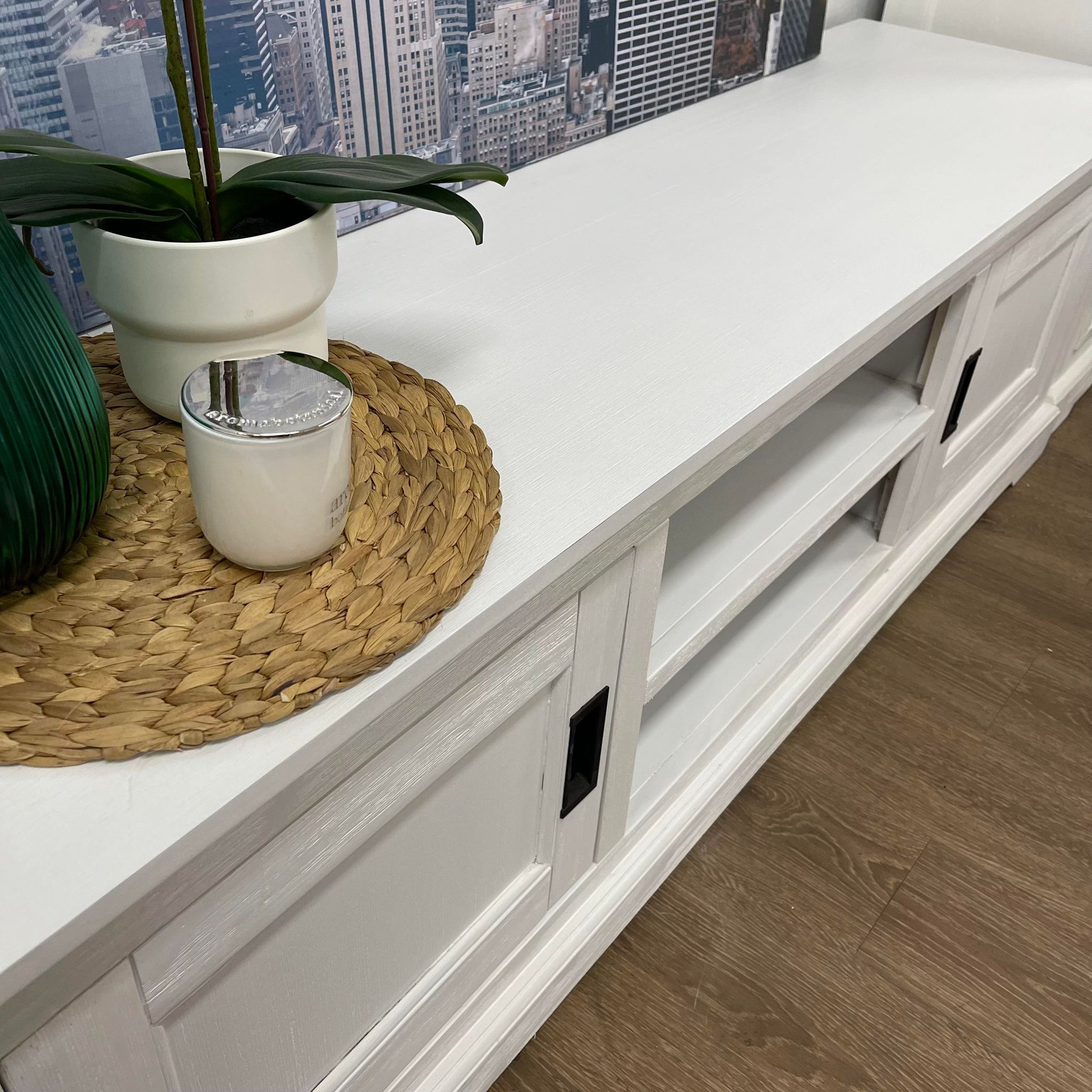 Hampton Coastal 1700mm TV Unit - White – InStyle Furniture