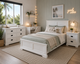 Hampton Coastal Bed - White