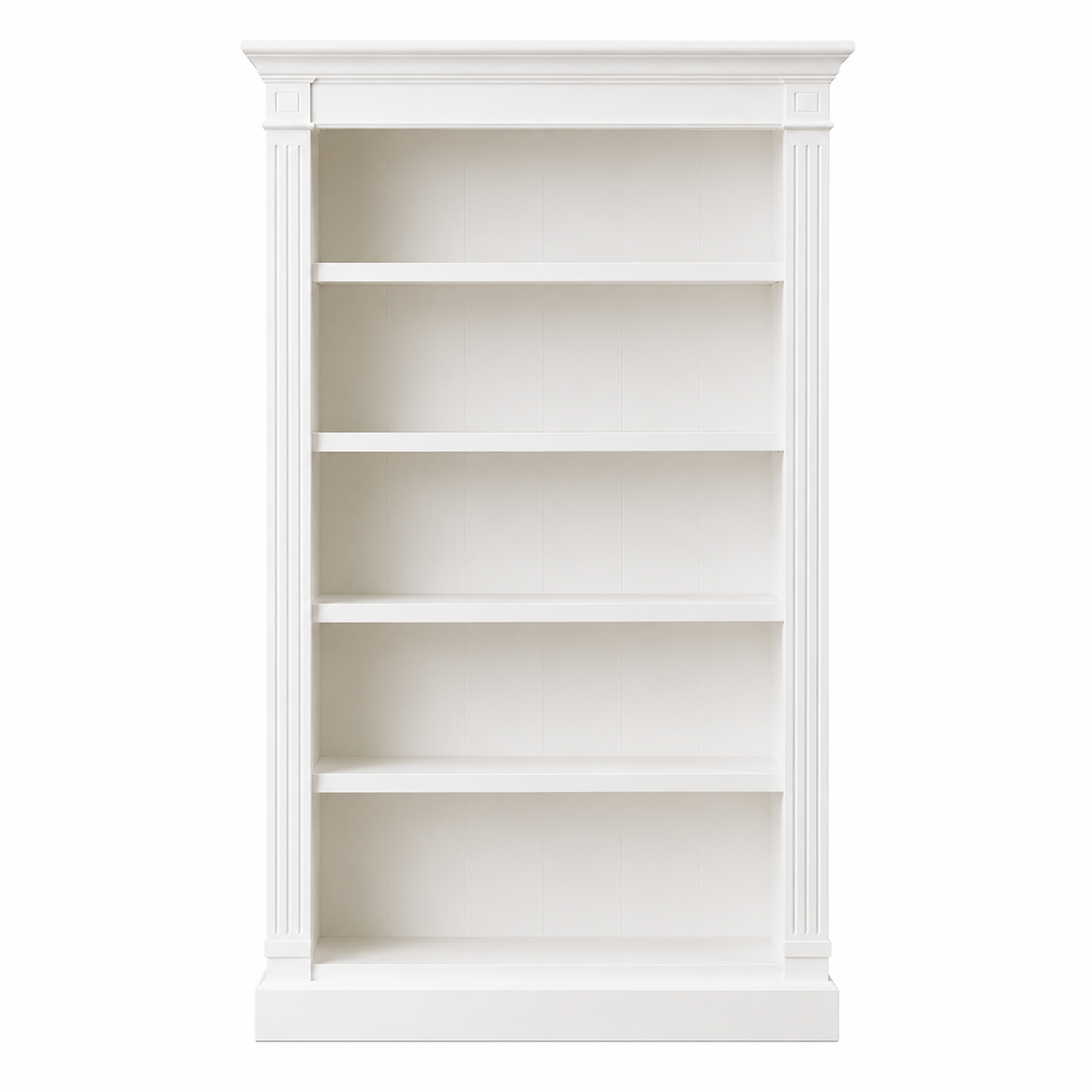 Hampton Deluxe Bookcase – White