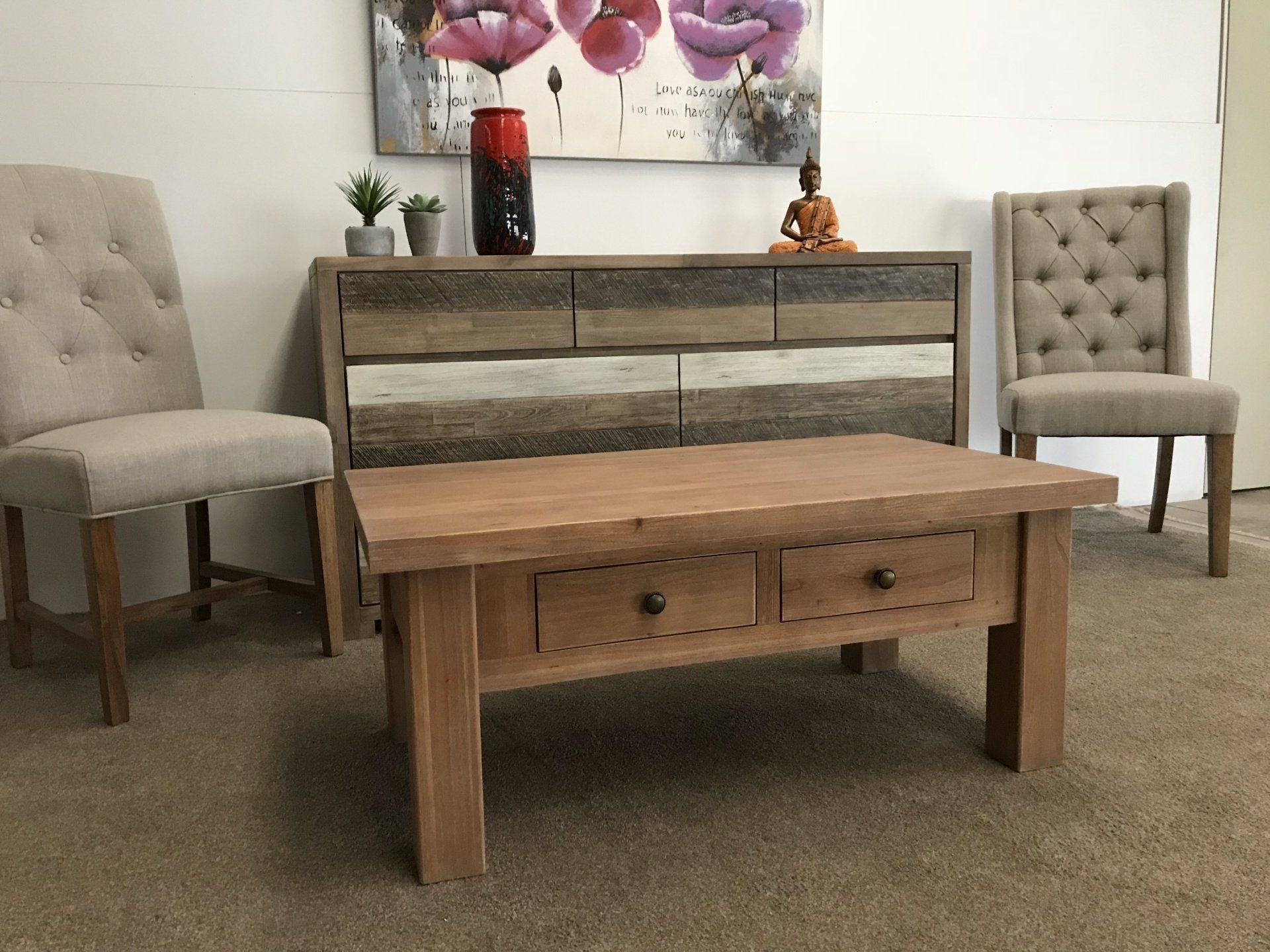 New Age 100cm Coffee Table - Natural
