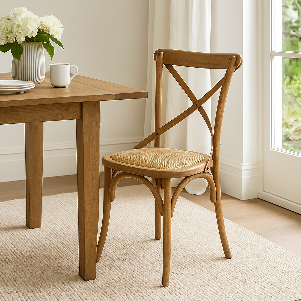InStyle Cross Back Chair - Natural