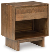 Isanti Bedside Table - Light Brown