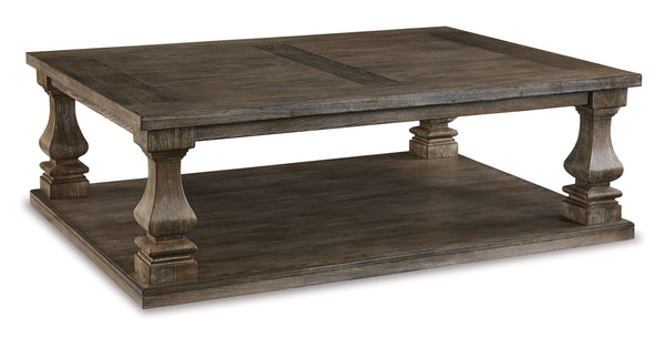 Johnelle Coffee Table Gray Finish