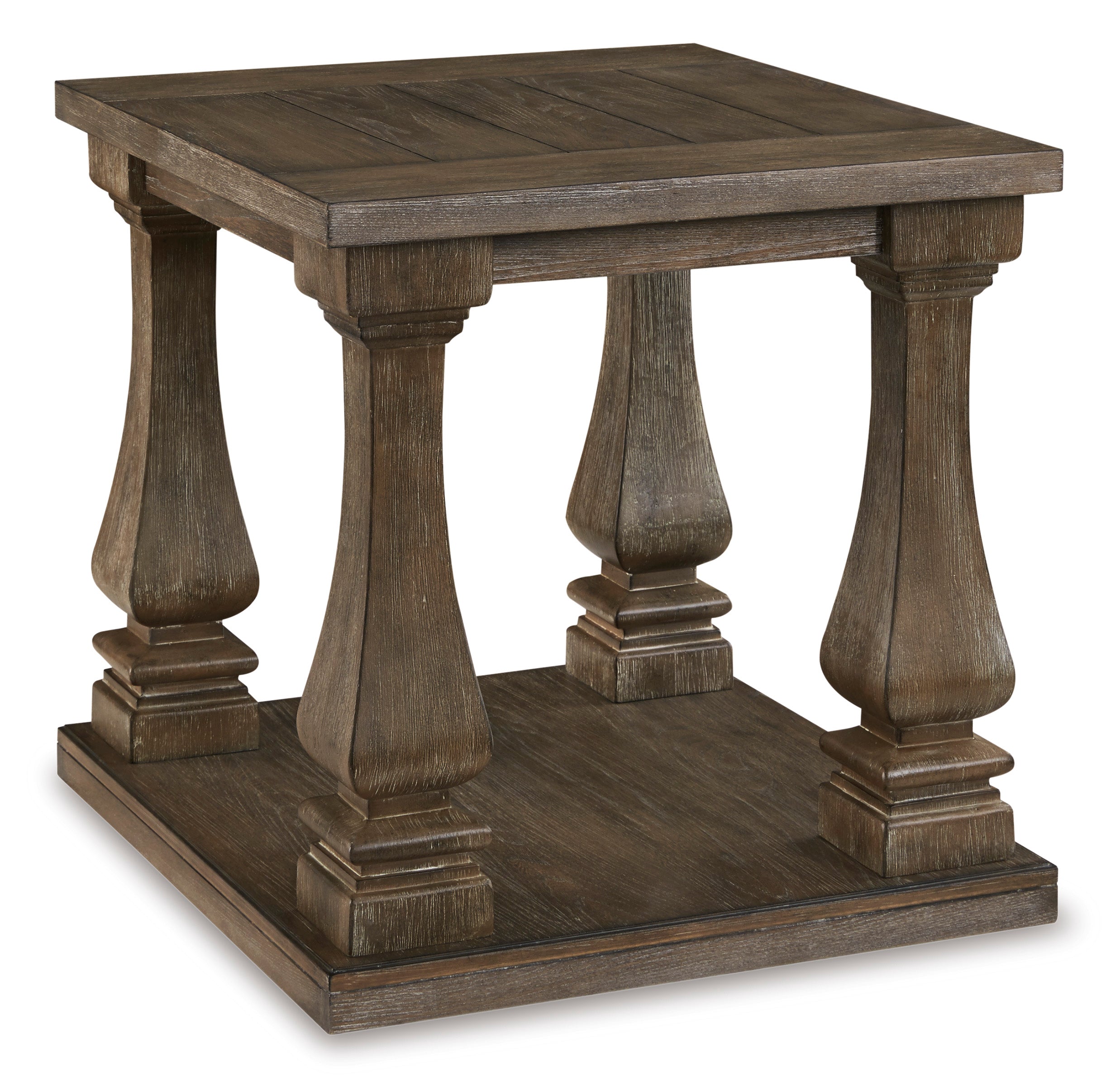 Johnelle Side Table Gray Finish
