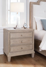 Jorlaina Bedside Table - Light Grayish Brown