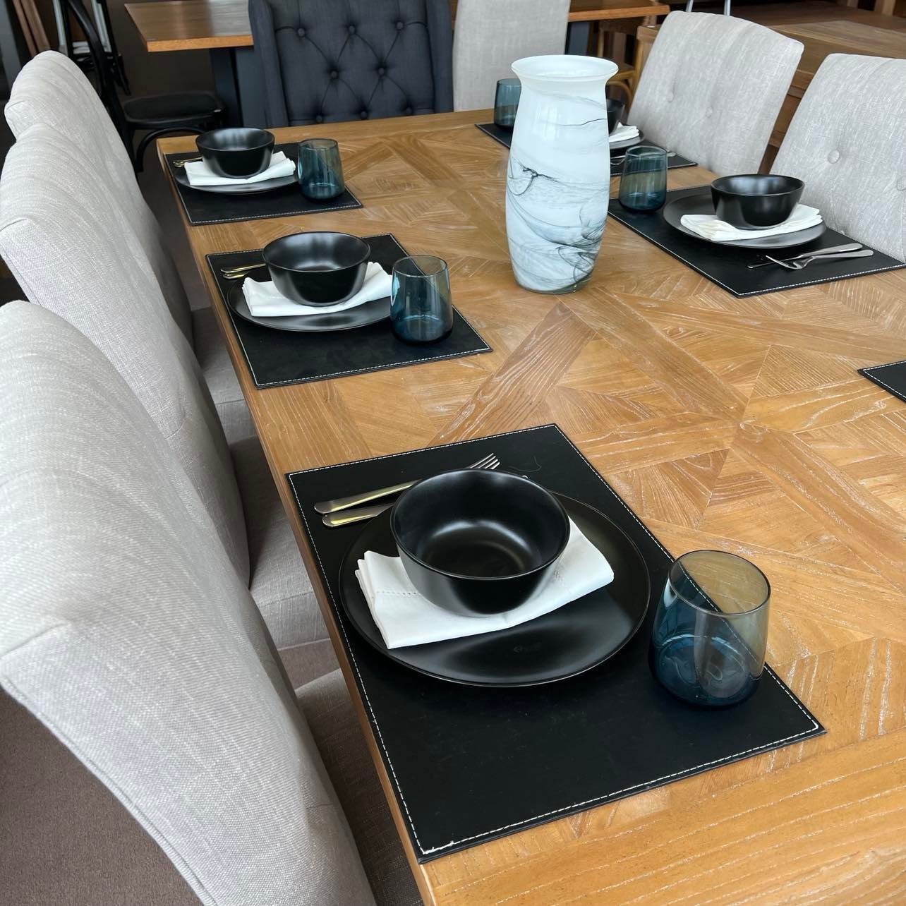 Kenthurst Royal 2000mm Dining Table – Natural Top & Natural Pedestal