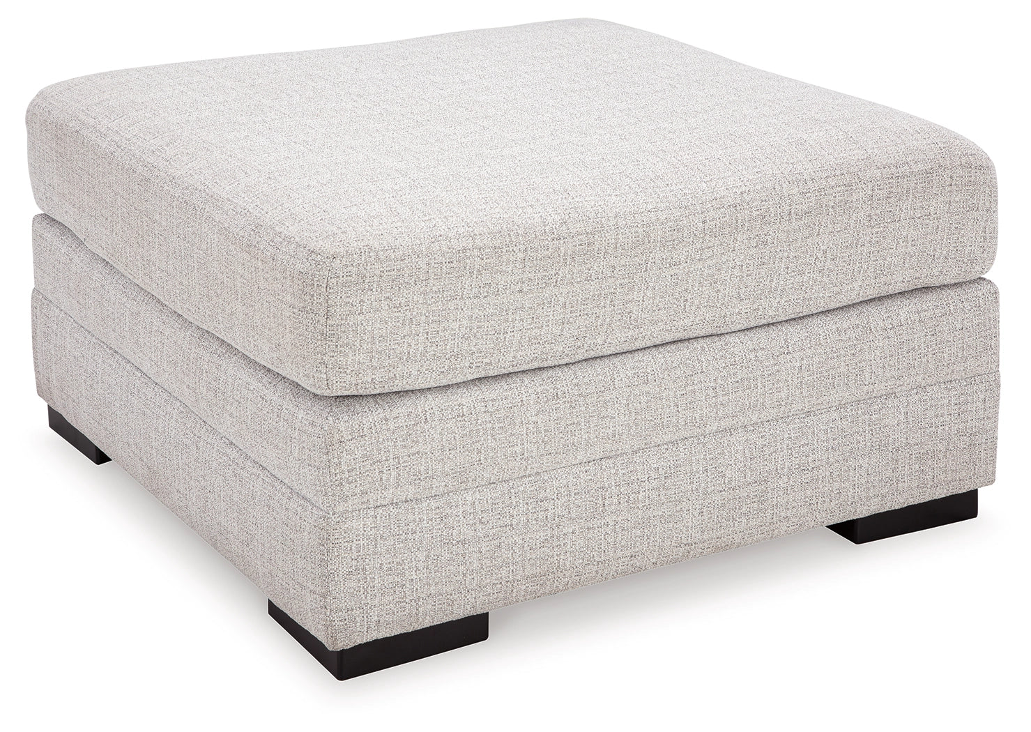 Koralynn Oversized Ottoman Stone Fabric