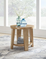 Kristiland Side Table Light Brown