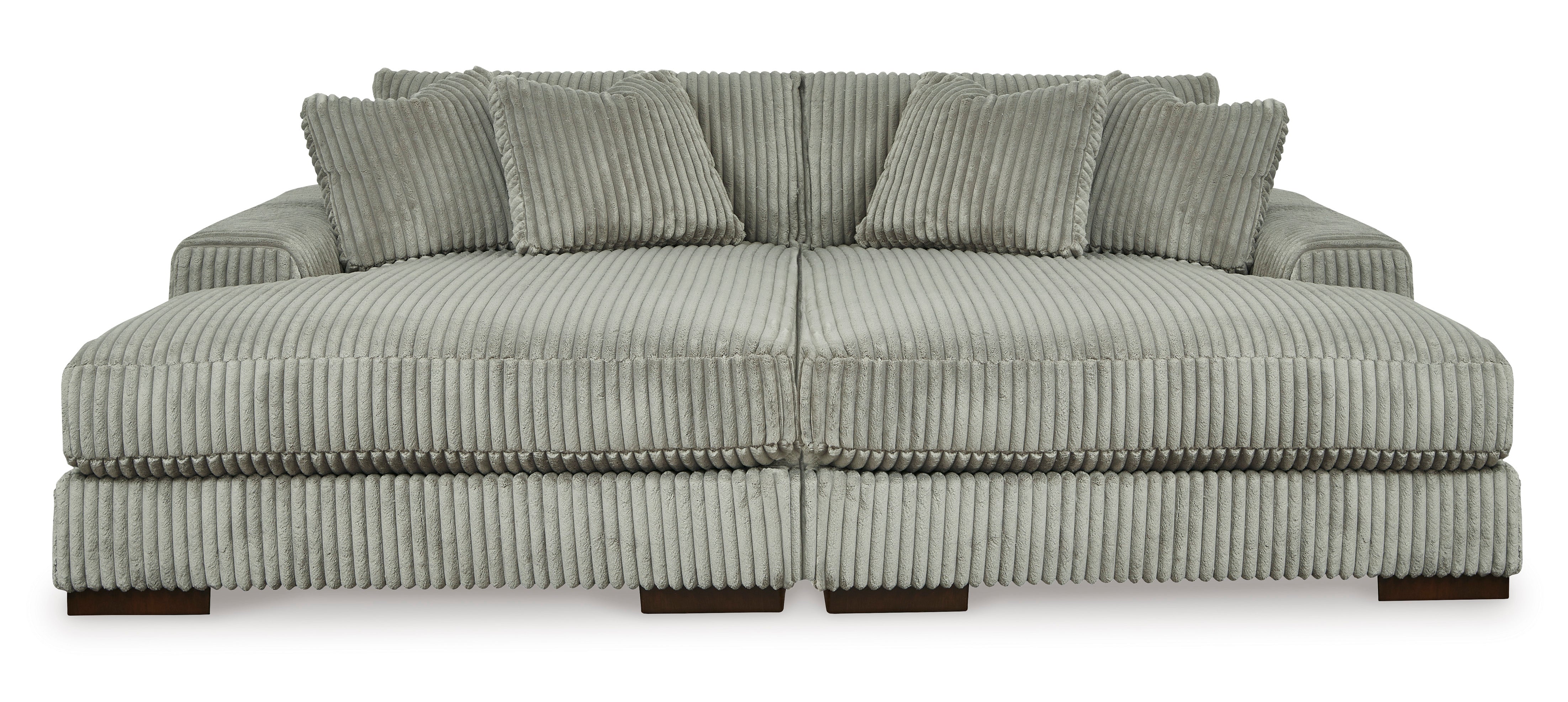 Lindyn Oversized Double Chaise - Fog