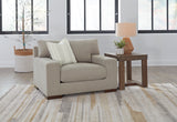Maggie Oversized Armchair in Flax Fabric