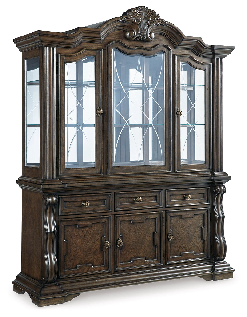 Maylee Buffet and Hutch Display Cabinet