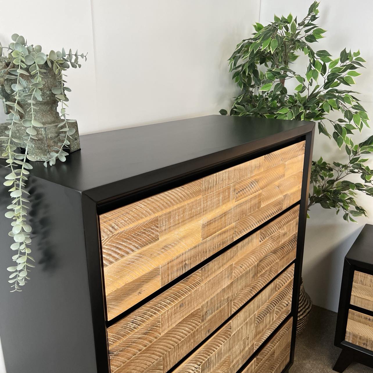 Miami Tallboy - Black & Natural