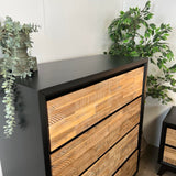 Miami Tallboy - Black & Natural