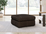 Midnight Madness Oversize Accent Ottoman Chocolate