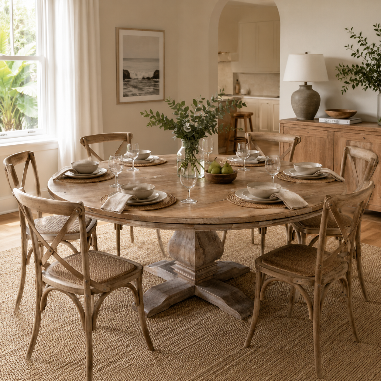 Mjolner 1800mm Round Dining Table