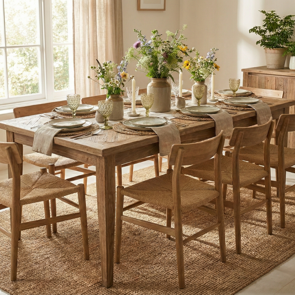 Monaco 2000mm Dining Table - Natural