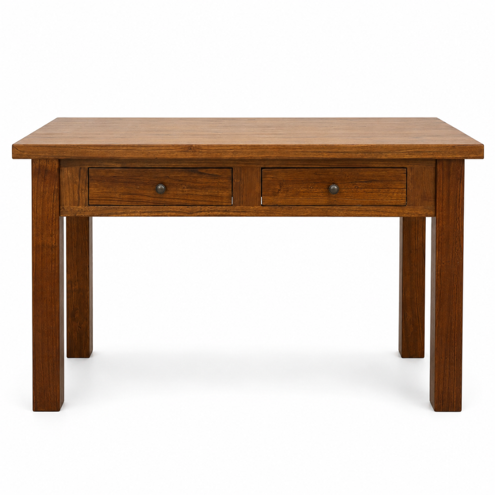New Age 100cm Student Desk - Dark Oak