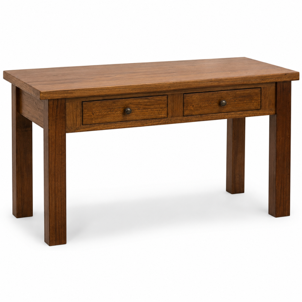 New Age 130cm Student Desk - Dark Oak