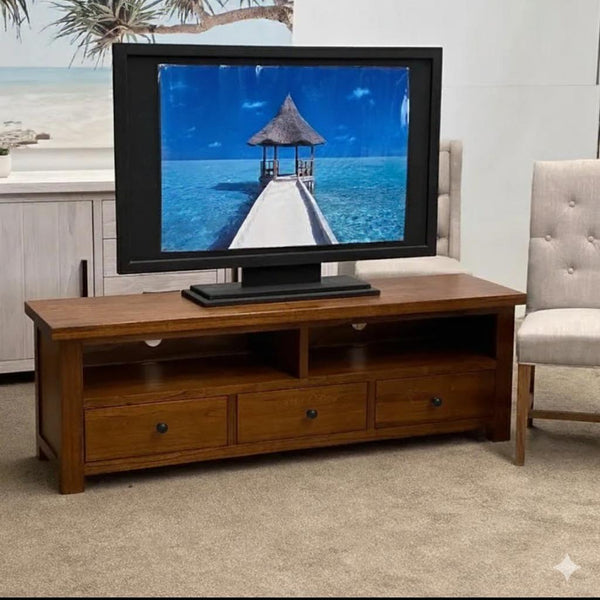 New Age 1700mm TV Unit - Dark Oak