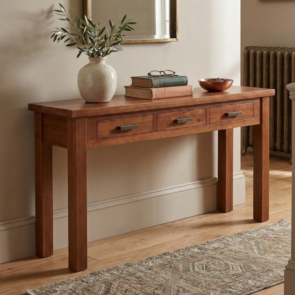New Age 180cm Hall Stand - Dark Oak