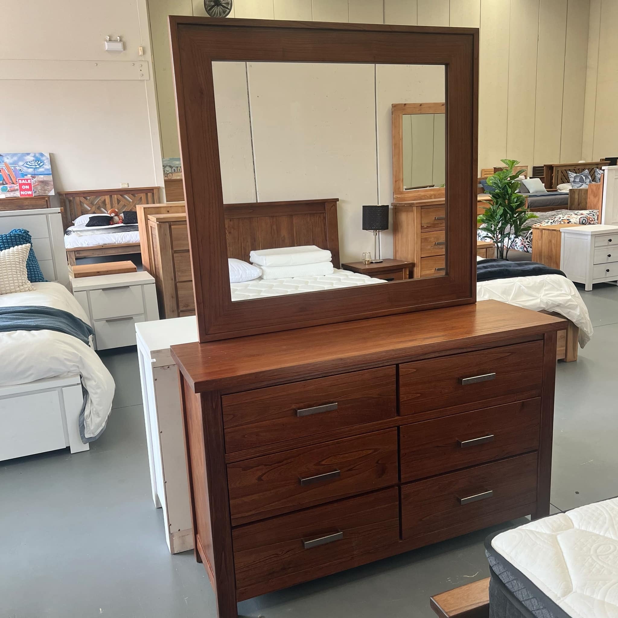 New Age Mirror - Dark Oak
