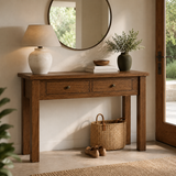 New Age 140cm Hall Stand - Dark Oak