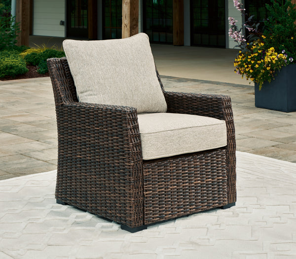 Brook Ranch Outdoor Lounge Chair – Brown Resin Wicker