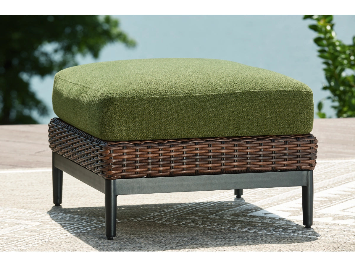 Horizon Hall Outdoor Ottoman with Cushion