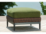 Horizon Hall Outdoor Ottoman with Cushion