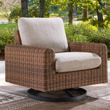 Angel Island Outdoor Swivel Lounge Chair with Cushion
