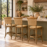 Paris Counter Chair - Natural Oak