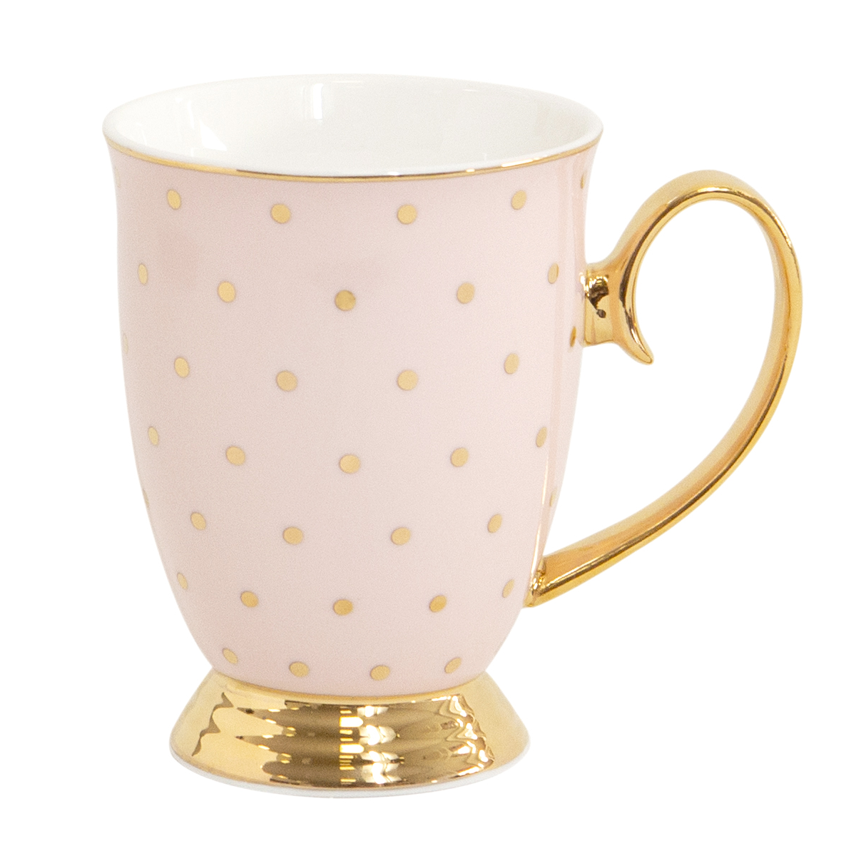 Mug - Polka Gold - Blush