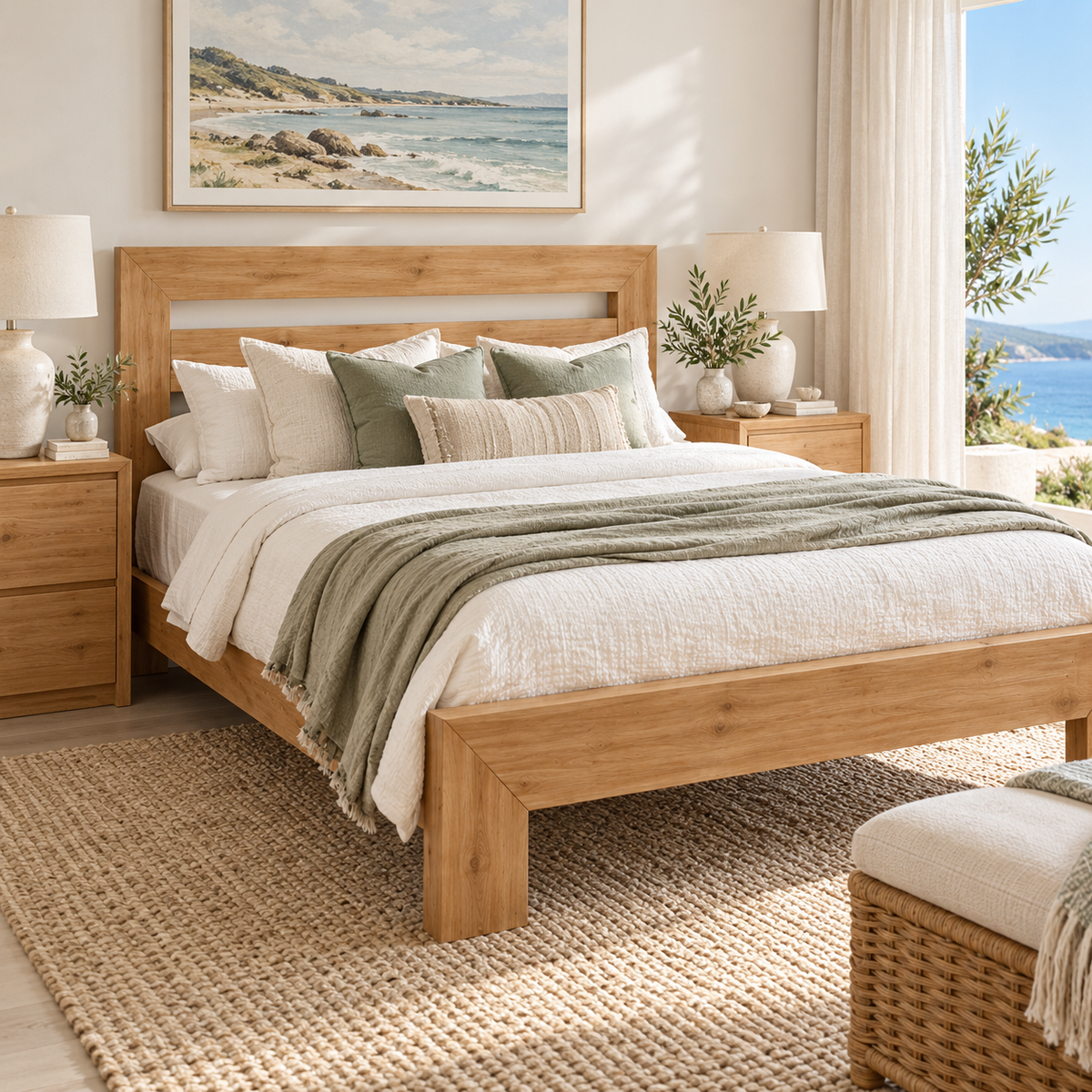 Post & Rail Bed - Natural