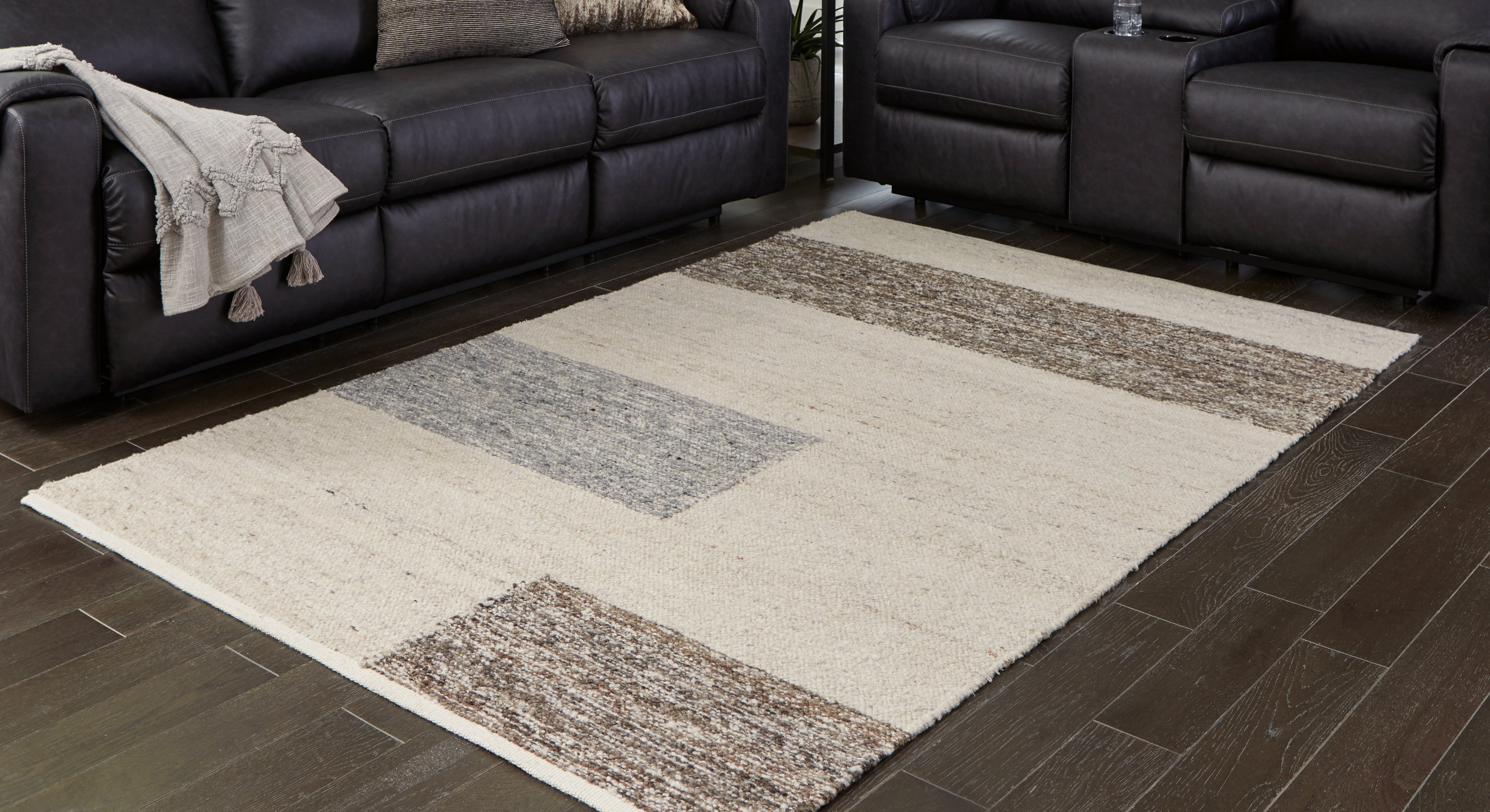 Barus Handwoven Striped Area Rug