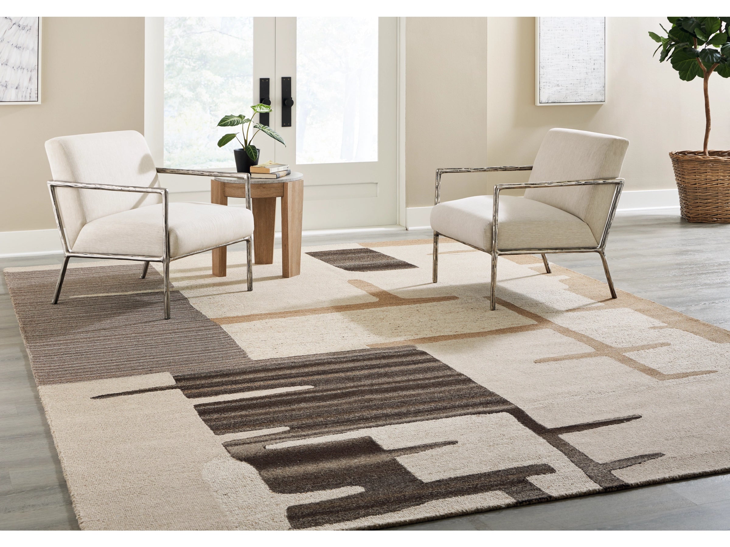Kencher Hand-Tufted Wool Blend Rug