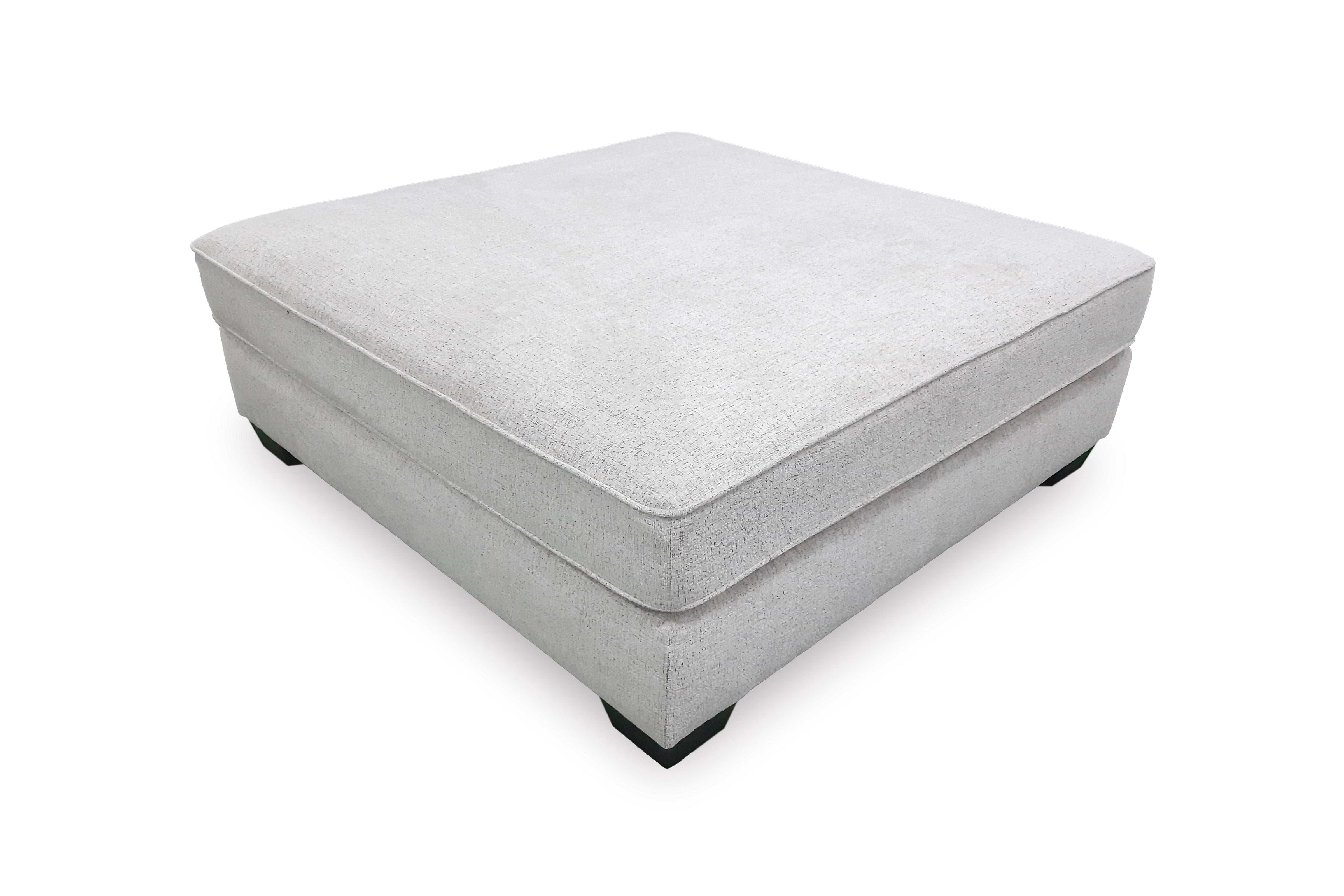 Rawcliffe Oversized Ottoman - Stone