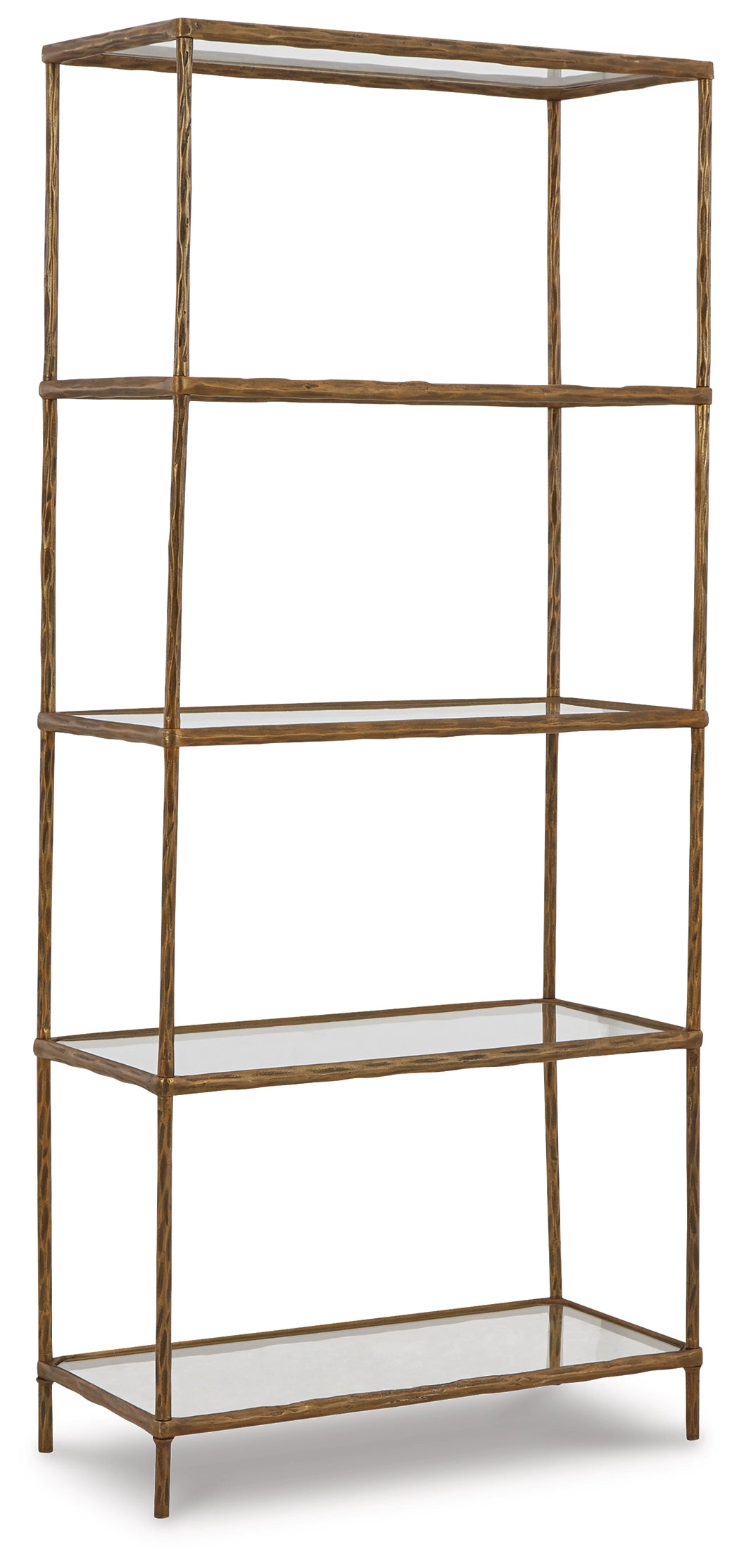 Ryandale Bookcase Antique Brass Finish